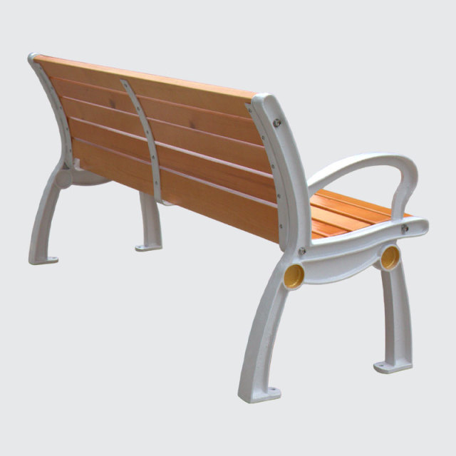 6-Foot Park Bench with Backrest - Heavy-Duty Weatherproof - yalau