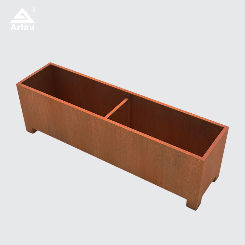 Outdoor  Steel Planter Box for City Streets and Landscaping