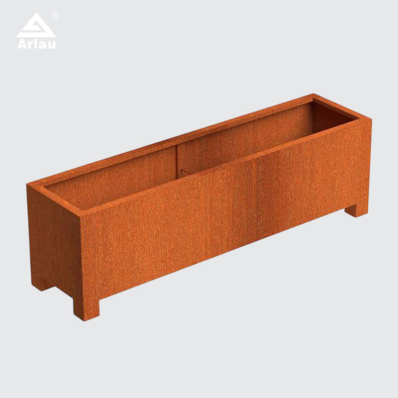 Outdoor  Steel Planter Box for City Streets and Landscaping