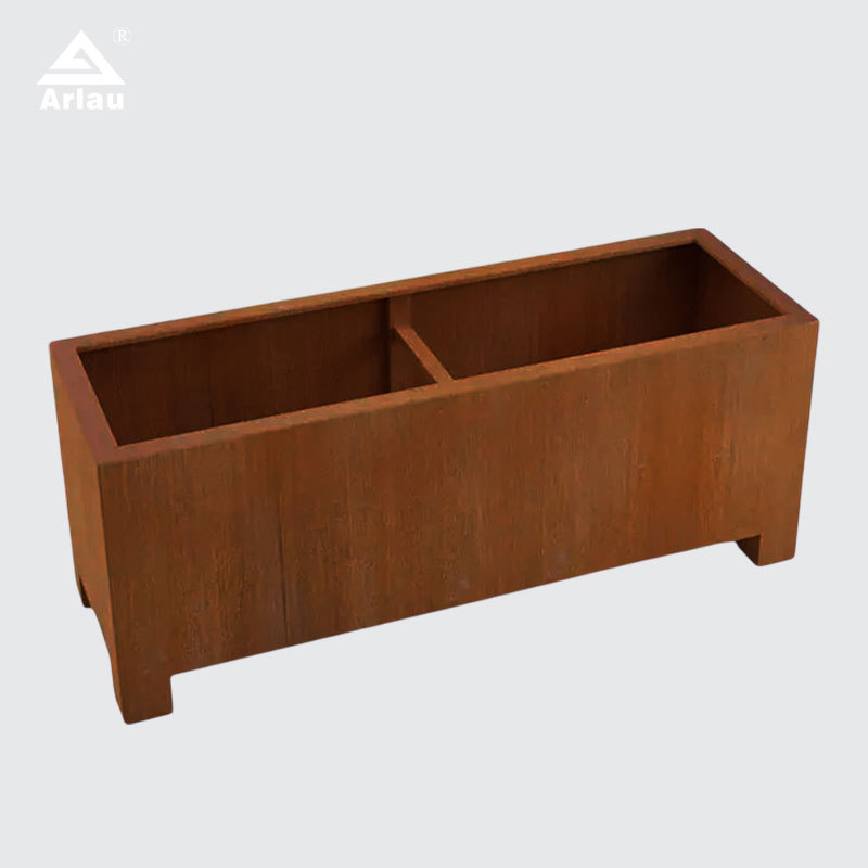 Outdoor  Steel Planter Box for City Streets and Landscaping
