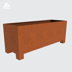 Outdoor  Steel Planter Box for City Streets and Landscaping