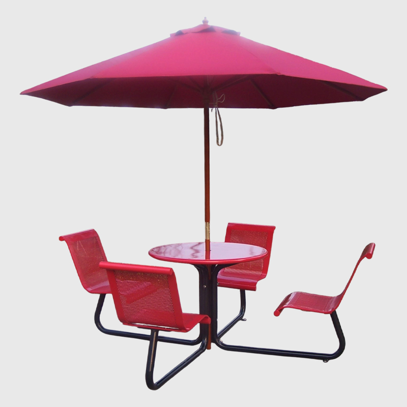 Commercial Outdoor Seating Set - All-Weather with Umbrella