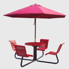Commercial Outdoor Seating Set - All-Weather with Umbrella