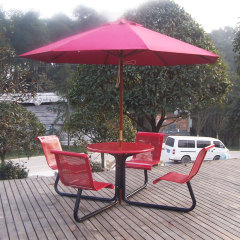Commercial Outdoor Seating Set - All-Weather with Umbrella