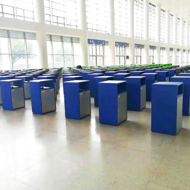 Stainless Steel Public Waste Sorting Can- 3-Category Recycling Bin