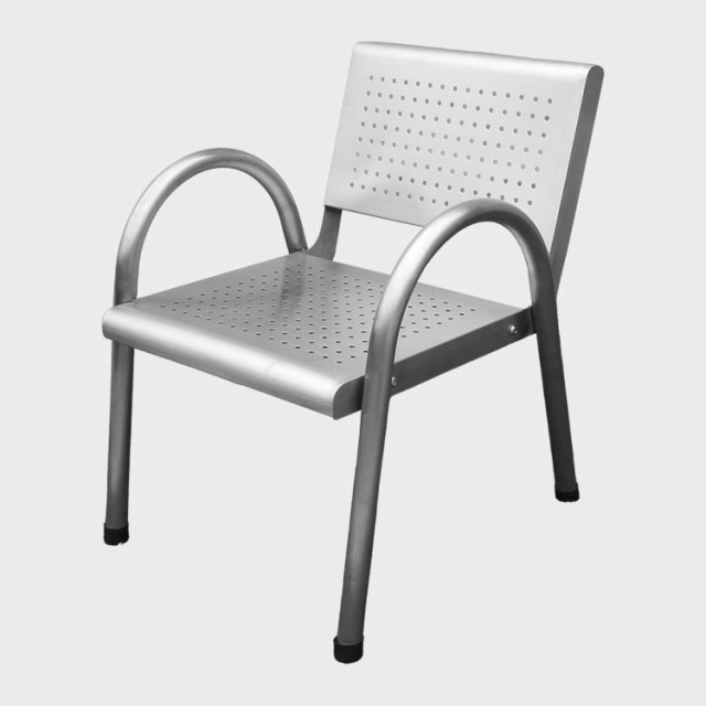 304 Stainless Steel Public Lounge Chair - yalau