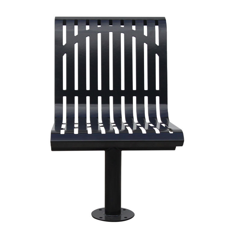 Outdoor Metal Chair - Heavy-Duty Powder-Coated Public Seating