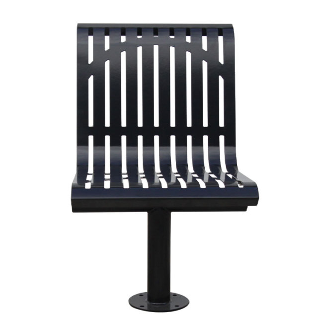 Outdoor Metal Chair - Heavy-Duty Powder-Coated Public Seating