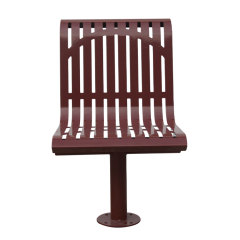Outdoor Metal Chair - Heavy-Duty Powder-Coated Public Seating