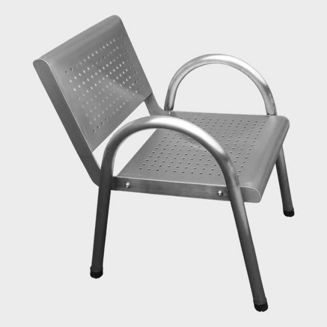 304 Stainless Steel Public Lounge Chair - yalau