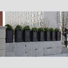 Square Stainless Steel Outdoor Planter Box - Custom Sizes - yalau