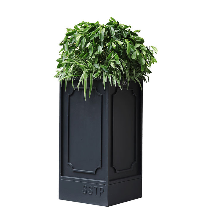 Square Stainless Steel Outdoor Planter Box - Custom Sizes - yalau