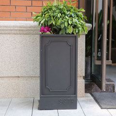 Square Stainless Steel Outdoor Planter Box - Custom Sizes - yalau