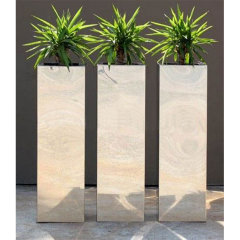 Commercial-Grade Stainless Steel Planters for Outdoor Spaces