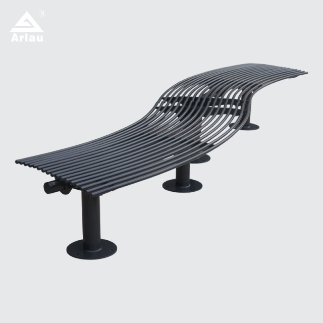 Yalau Galvanized Steel Bench - 1.8m Outdoor Park Bench Seating
