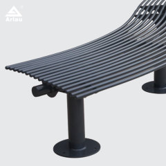 Yalau Galvanized Steel Bench - 1.8m Outdoor Park Bench Seating