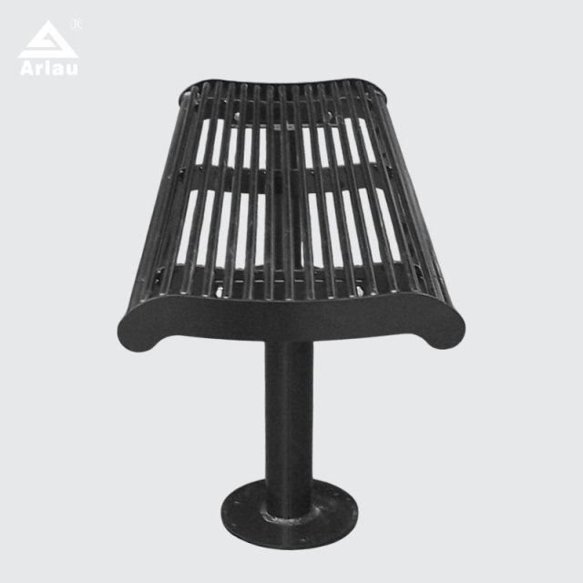 Galvanized Patio Bench - Powder Coated Commercial Seating