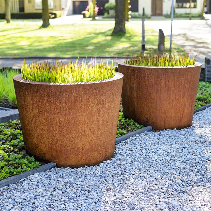 Steel Conical Planter for Outdoor Landscape Design Arlau