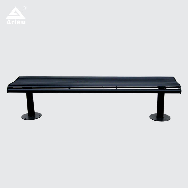 Galvanized Patio Bench - Powder Coated Commercial Seating