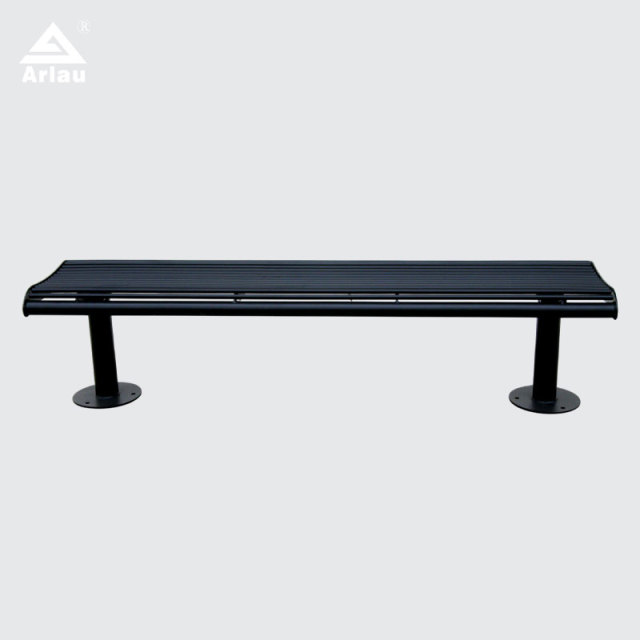 Galvanized Patio Bench - Powder Coated Commercial Seating