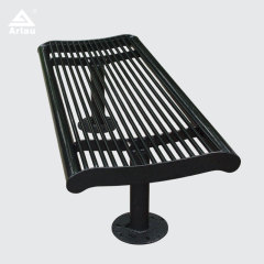 Galvanized Patio Bench - Powder Coated Commercial Seating