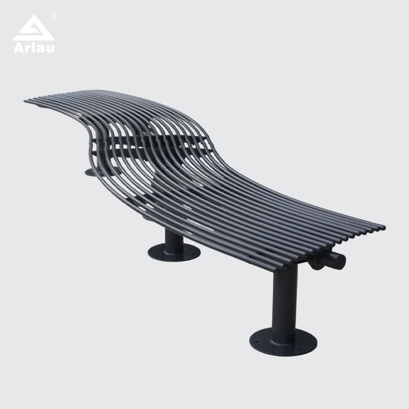 Yalau Galvanized Steel Bench - 1.8m Outdoor Park Bench Seating