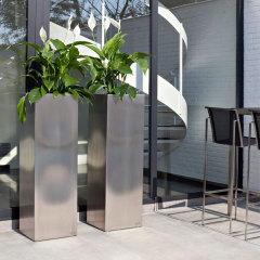 Commercial-Grade Stainless Steel Planters for Outdoor Spaces