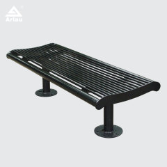 Galvanized Patio Bench - Powder Coated Commercial Seating