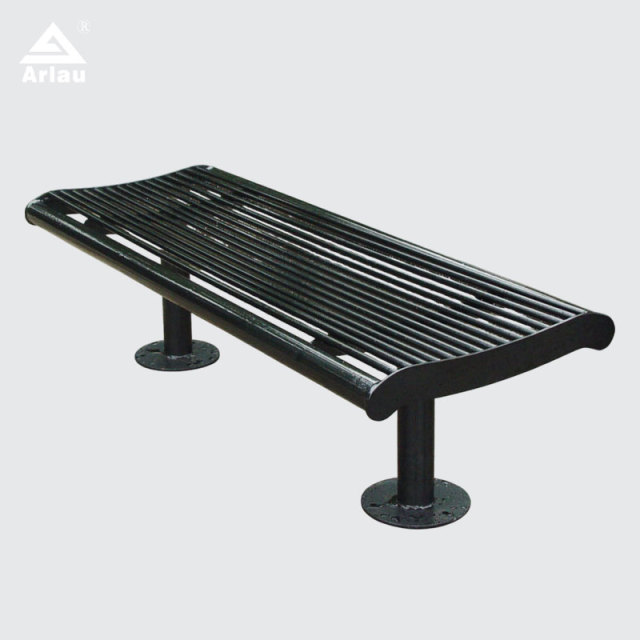 Galvanized Patio Bench - Powder Coated Commercial Seating