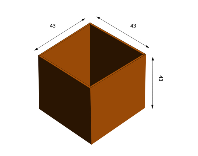 Steel Cube Planter for Modern Outdoor Landscapes - Arlau
