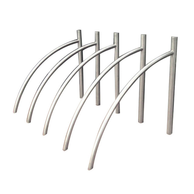 Custom Stainless Steel Bike Rack - Card-Type Design for Campuses