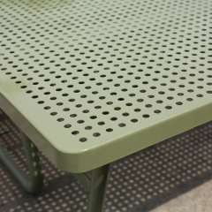 Integrated Bench Picnic Table - All-Weather Metal Design