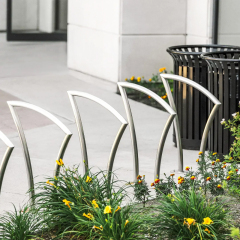 304 Stainless Bike Stand Modern Outdoor Rack - Yalau