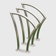 304 Stainless Bike Stand Modern Outdoor Rack - Yalau
