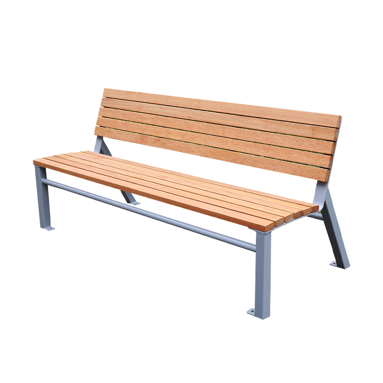 Commercial Park Bench Galvanized Steel Frame