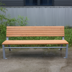 Commercial Park Bench Galvanized Steel Frame