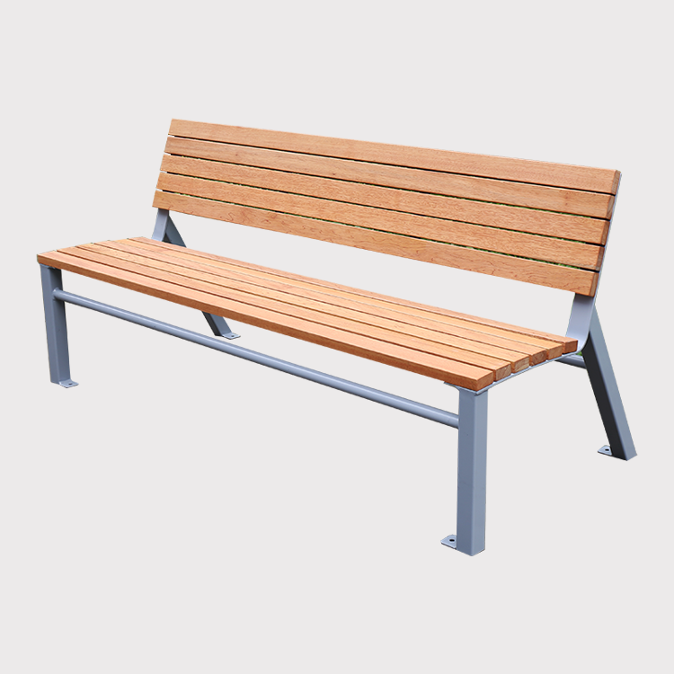 Commercial Park Bench Galvanized Steel Frame