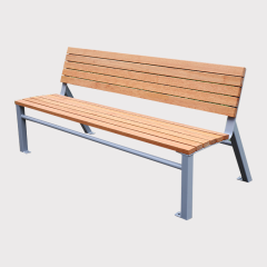 Commercial Park Bench Galvanized Steel Frame