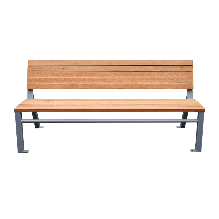Commercial Park Bench Galvanized Steel Frame