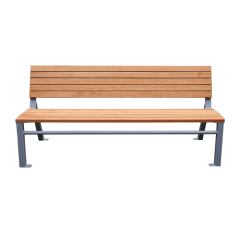 Commercial Park Bench Galvanized Steel Frame
