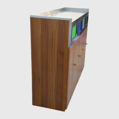 4-Category Recycling Bin - Outdoor Steel-Wood Waste Station
