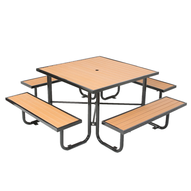Weatherproof Picnic Table - Heavy-Duty Commercial Outdoor Dining Set