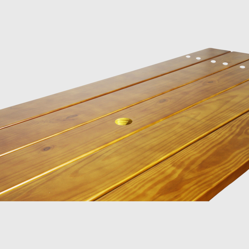 Steel Frame Outdoor Picnic Table - Commercial One-Piece Table Set