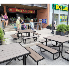 Weatherproof Picnic Table - Heavy-Duty Commercial Outdoor Dining Set