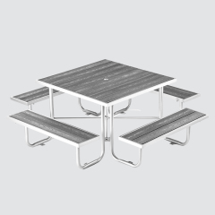 Weatherproof Picnic Table - Heavy-Duty Commercial Outdoor Dining Set