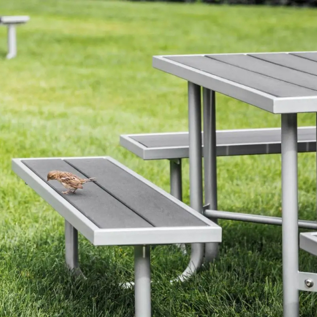 Weatherproof Picnic Table - Heavy-Duty Commercial Outdoor Dining Set