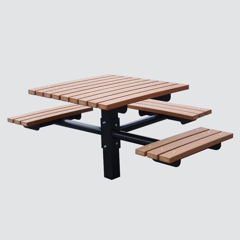 WPC Outdoor Dining Set - Durable Picnic Table with Benches for Park