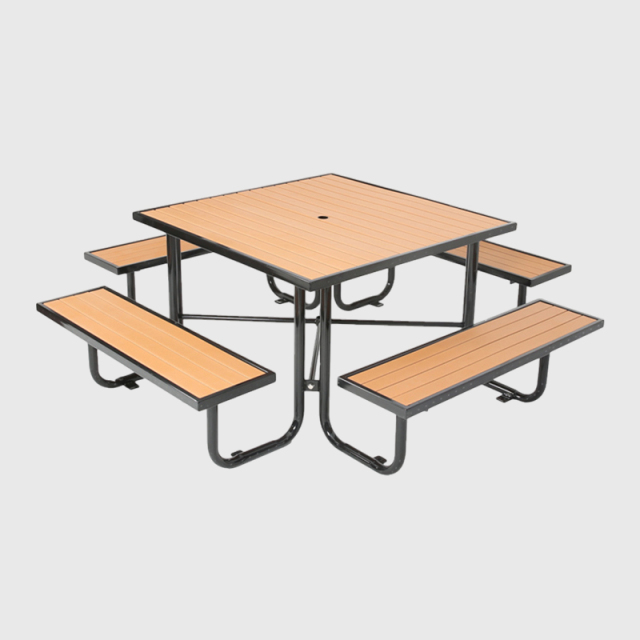 Weatherproof Picnic Table - Heavy-Duty Commercial Outdoor Dining Set