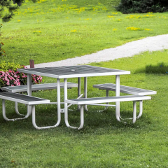 Weatherproof Picnic Table - Heavy-Duty Commercial Outdoor Dining Set