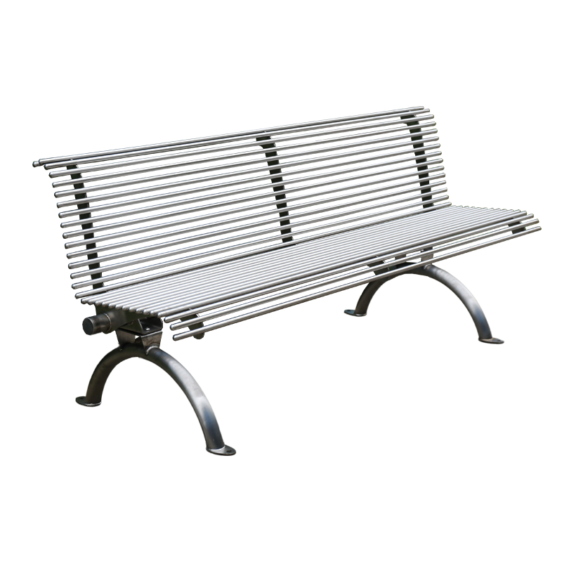 Stainless Steel Park Bench - 304/316 Grade with Backrest